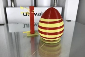 easter egg art ultimaker dual extrusion double hotend head 3d print model - Mito3D
