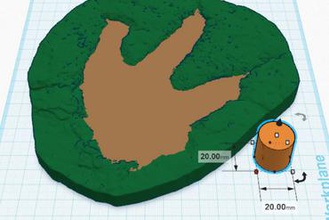 comestibles des traces de dinosaures l'éducation 3d print model - Mito3D