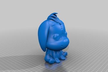 Eeyore yer önbellek 3D print model - Mito3D