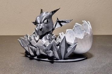 egg dragon ed-sept7 Art 3d print model - Mito3D