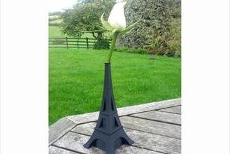 torre eiffel bud vasos a arte vaso oca impressão rápida 3d print model - Mito3D