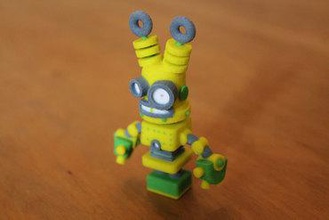 electro-pete - Spielzeug Roboter sci fi Figuren 3d print model - Mito3D