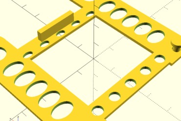 o dispositivo eletrônico cabide sua casa openscad organizar paramétrico 3D print model - Mito3D