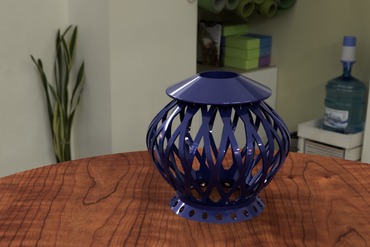 elegancia iluminado 3d elegante pantalla lámpara diseño tu hogar casa interior Encendiendo decoración 3D print model - Mito3D