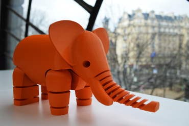 Elefanten fabshop - Spielzeug artikuliert pip 3D print model - Mito3D