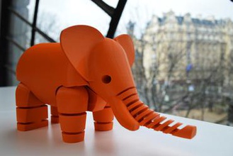 elephant fabshop i giocattoli elefante giocattolo articolato pip 3d print model - Mito3D