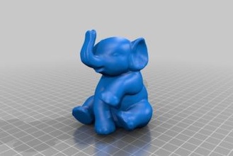 Elefant Geocache Geocaching 3d print model - Mito3D