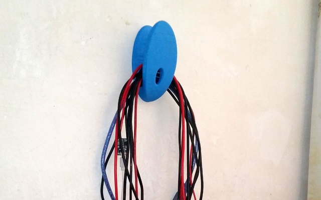 elliptical cable hook freecad bag coat open-source 3d print model - Mito3D