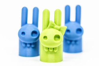elvis & peggy bottle caps toys bulb zone toon ramakers maker art toy cap 3d print model - Mito3D