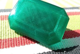 gemma di smeraldo gioielli 3d print model - Mito3D