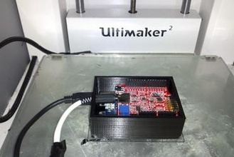 gabinete de arduino olimex ekg emg escudo gadget alojamiento paramétricas geomagic alibre 3d print model - Mito3D