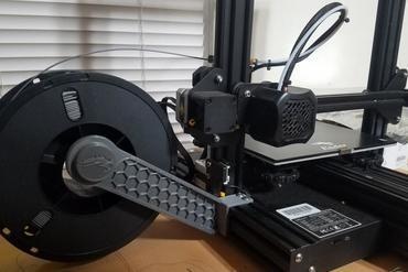 Ender 3 Filament Umhang 3D Drucker Teile Verbesserungen Realität Spule 3d print model - Mito3D