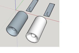 experimental baffle other airgun shroud barrel 3d print model - Mito3D