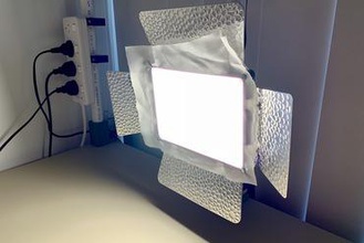 extra Diffusor-Schicht yongnuo yn-300iii led-Licht gadget - Diffusor frame magnetic mount yn-300 led Licht Fotografie 3d print model - Mito3D