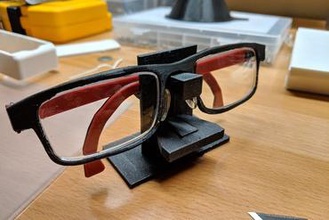 eyeglass sunglass holder v3 supportless your home eyeglasses sunglasses stand 3d print model - Mito3D