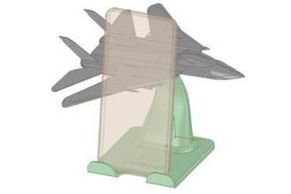 f14 tomcat als handyst nder tomcat-mobile-stand gadget jet mobile stand smartphone 3d print model - Mito3D