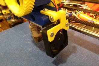 montagem de ventilador prusa i3 jhead Impressora 3d peças acessórios reprap 3d print model - Mito3D