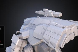 fanart battletech marauder 3d model assembly kit miniatures mech mwo marauder mechwarrior battletech robot