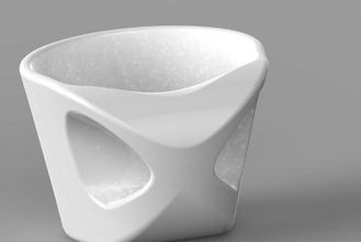 fancy cup your home 3d print model - Mito3D