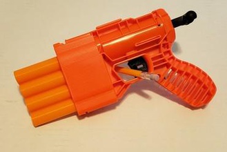 fang qs-4 nerf blaster barril de substituição brinquedos mod 3d print model - Mito3D