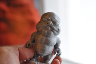 fathead miniatures art bergarator tresdemaker character sculpture 3d print model - Mito3D