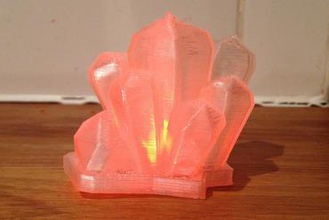 festa cristalli di guarigione concorso makingmerry led cristallo elettronico 3d print model - Mito3D