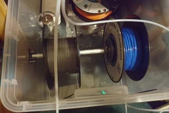 filament trocken-box 3d-Drucker-Teile-Verbesserungen spool holder trocken 3d print model - Mito3D