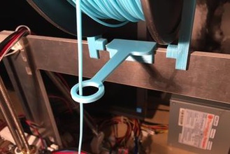 filament guide prusa i3 3d printer parts enhancements 3d print model - Mito3D