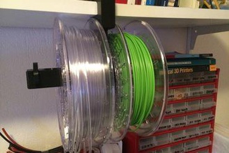 filament-Halter 3d-Drucker-Teile-Verbesserungen filament spool-Halter spool holder 3d print model - Mito3D