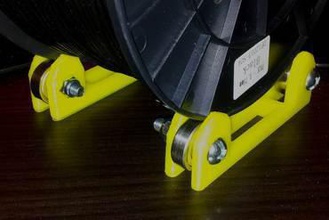filament tabletop spool holder roller 608z bearings 3d printer parts enhancements roll bearing 3d print model - Mito3D