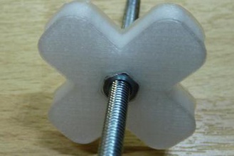 fingerwheel m4 nut maker diy thumbwheel 3d print model - Mito3D