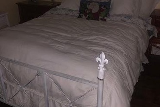 finial bed post  bed finial bed post fleur lis 3d print model - Mito3D