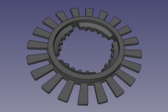 fischertechnik encoder disk andere rotary-encoder 3d print model - Mito3D