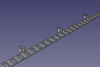 fischertechnik transdutor linear de tira outros encoder strip 3d print model - Mito3D