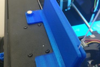 flashforge creator pro rear acrylic panel holder 3d printer parts enhancements 3d print model - Mito3D