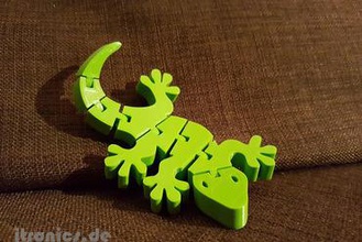 flexi articulated gecko miniatures animal flexible flexi flex print place articulated jtronics