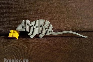 flexi articulé de la souris les miniatures jtronics animal flexible articulés flex imprimer place 3d print model - Mito3D