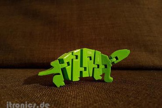 flexi articulated turtle miniatures jtronics animal flexible flex print place 3d print model - Mito3D