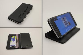 flexível iphone carteira de cobre a moda ultimaker recreus dinheiro o portador do cartão stand caso 5 6 telemóvel filaflex 3d print model - Mito3D