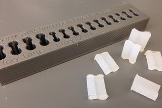 flexible joint mold maker diy customizer customizable openscad living hinge printing mould prosthetics robotics soft silicone 3d print model - Mito3D