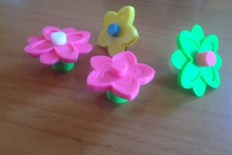 Blumen - duplo kompatibel Spielzeug Blume 3d print model - Mito3D