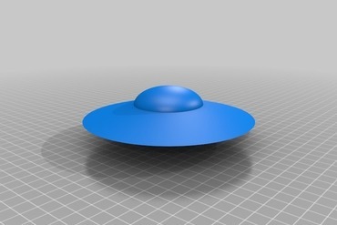 volare piattino arte 3D print model - Mito3D