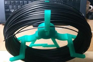 folded spool coiled filament 3d printer parts enhancements folding print one 3d print model - Mito3D