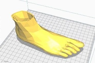 ayak kalem Kulp destek Sanat dolma fırça 3d print model - Mito3D