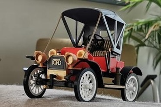 ford model roadstar 1908 scale 1 18 designed ed-sept7 Miniatures 3d print model - Mito3D