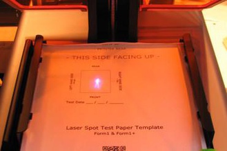 form1 form1+ spot laser-test modello di carta Stampante 3d parti miglioramenti laser prova 3d print model - Mito3D