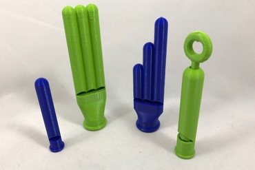 dört ıslık oyuncaklar düdük 3D print model - Mito3D