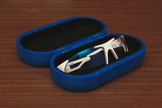 senza occhiali caso moda spettacolo brillenetui brille 3d print model - Mito3D