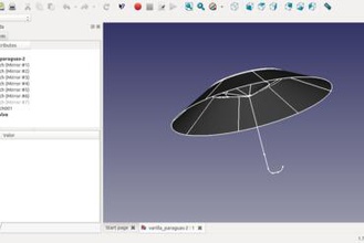 freecad şemsiye modeli diğer 3d print model - Mito3D