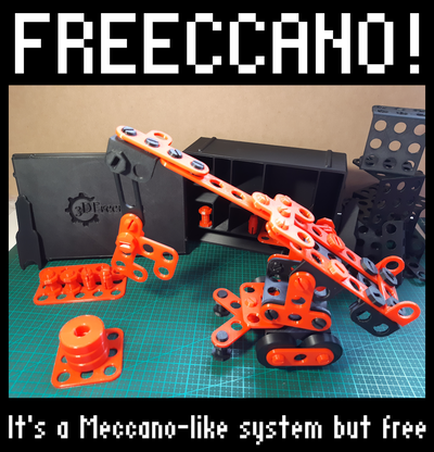 freeccano a meccano-like playset free meccano 3d print model - Mito3D